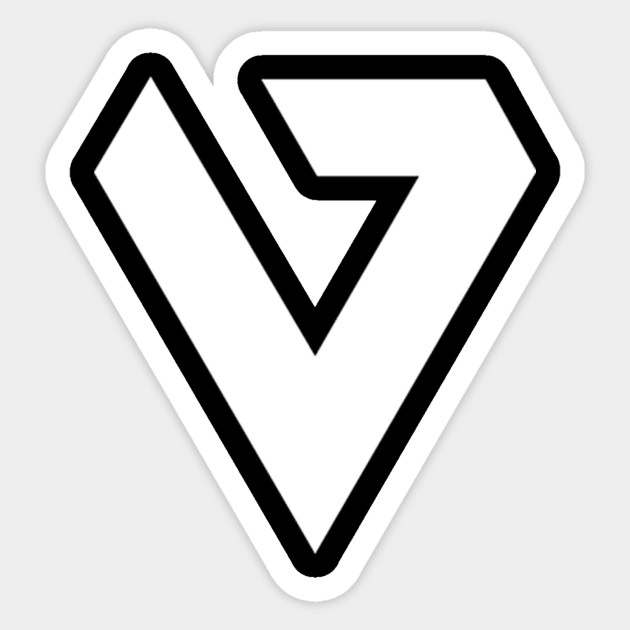 Iconic White Logo Sticker by VarixClan